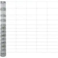vidaXL Clôture en fil de fer soudé avec socle en béton 25 x 1,5 m, couleur argent