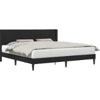 vidaXL Cadre de lit avec tête de lit Noir 180 x 200 cm Velours