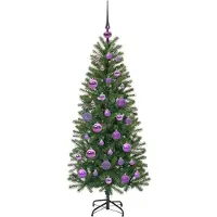 vidaXL Sapin de Noël artificiel avec 150 LED Vert 120 cm PE et PVC