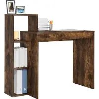 vidaXL Bureau , bois fumé, panneaux de particules, 100 x 40 x 90 cm