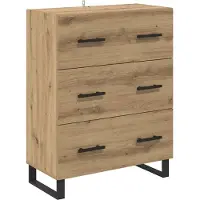 vidaXL Highboard avec tiroirs 2 pcs Artisan-Chêne Bois composite