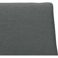vidaXL Tête de lit rembourrée gris foncé 100 cm Pin massif