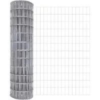 vidaXL Clôture en fil de fer soudé avec socle en béton 10 x 0,8 m (L x H)
