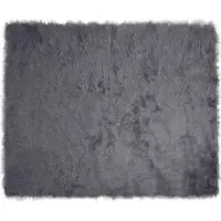 vidaXL Tapis en fausse Tafalla Anthracite 240 x 340 cm Polyester