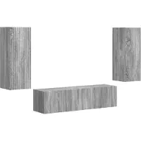 vidaXL Ensemble de meubles TV mural 2 pcs Gris Sonoma Bois composite