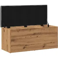 vidaXL Banc de rangement Chêne artisanal 102x42x45 cm Bois d'ingénierie