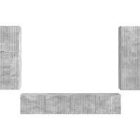 vidaXL Ensemble de meubles TV mural 4 pcs Béton Gris Bois composite