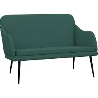 vidaXL Banc Vert foncé 110x76x80 cm Tissu