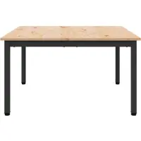 vidaXL Table basse Nature 80 x 80 x 45 cm Pin massif