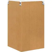vidaXL Armoire murale d'angle LUCCA, blanc brillant, 57 x 57 x 100 cm