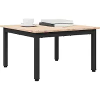 vidaXL Table basse Nature 60 x 60 x 36 cm Pin massif