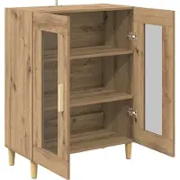 vidaXL Sideboard Chêne Artisan 69,5 x 34 x 90 cm Matériau dérivé du bois
