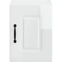 vidaXL Façade de lave-vaisselle Kalmar, blanc brillant, 30 x 31 x 40 cm