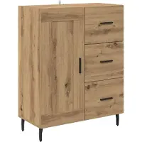 vidaXL Highboard avec tiroirs Chêne Artisan 69,5 x 34 x 180 cm