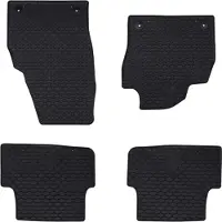vidaXL Tapis de voiture 4 pièces Noir Convient pour VW POLO 2021- Caoutchouc