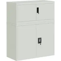 vidaXL Classeur gris clair 90x40x110 cm acier