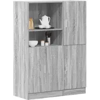 vidaXL Ensemble d'armoires de cuisine 2pcs sonoma gris bois ingénierie