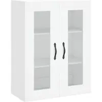 vidaXL Highboard blanc 69,5x34x180 cm Bois composite