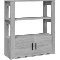 vidaXL Sideboard Gris Sonoma 80x30x90 cm Bois composite