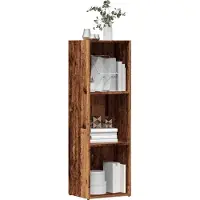 vidaXL Bibliothèque vieux bois 36x30x114 cm bois d'ingénierie