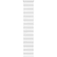 vidaXL Store double blanc 45 x 230 cm Largeur du tissu 40,9 cm Polyester