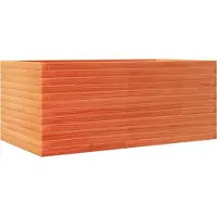 vidaXL Jardinière cire marron 110x60x46 cm bois de pin massif