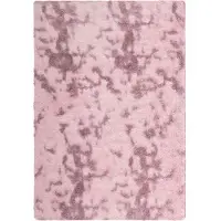 vidaXL Tapis Shaggy à poils longs NAVARRA rose poudré 200x290 cm