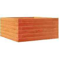 vidaXL Jardinière cire marron 50x50x23 cm bois de pin massif