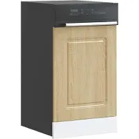 vidaXL Panneau de cache-lave-vaisselle Kalmar, chêne Sonoma, 45 x 1,5 x 57 cm