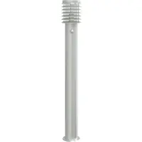 vidaXL Lampe d'allée avec détecteur de mouvement argenté 110 cm acier inoxydable