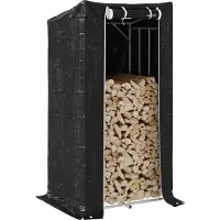 vidaXL Étagère à bois de chauffage avec protection contre la pluie 100x80x200 cm Acier galvanisé