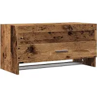 vidaXL Armoire imitation bois ancien 70x32,5x35 cm Bois composite