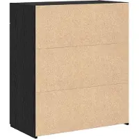 vidaXL Armoire de salle de bain noir aspect chêne 80 x 42,5 x 93,5 cm