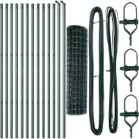 vidaXL Ground Fix Clôture en fil de fer soudé 25 x 1 m (L x H)
