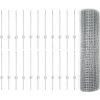 vidaXL Clôture en fil de fer soudé avec poteaux 50 x 0,5 m (L x H)
