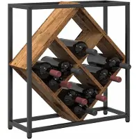 vidaXL Étagère à vin Bois ancien 51 x 18 x 52,5 cm Bois d'ingénierie