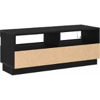 vidaXL Meubles TV, 100 x 35 x 40 cm, noir, imitation chêne, panneaux de particules