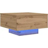 vidaXL , plateau en bois imitation chêne, 55 x 55 x 31 cm