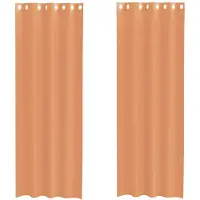 vidaXL Voile Rideaux avec oeillets 2 pcs. Terracota