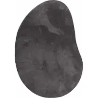 vidaXL Tapis HUARTE Anthracite 140 x 200 cm Polyester