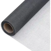 vidaXL Moustiquaire en fibre de verre 100x2000 cm Gris
