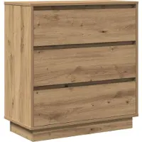 vidaXL Cabinet de chevet avec tiroir chêne artisanal 71 x 34.5 x 75 cm