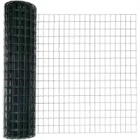 vidaXL Système de fixation au sol pour clôture, 10 x 1,2 m, acier revêtu de PVC