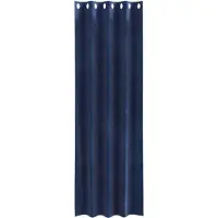 vidaXL Rideaux occultants 2 pcs bleu foncé 140 x 225 cm velours