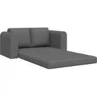 vidaXL Canapé-lit gris foncé 148 x 71 x 83 cm Tissu