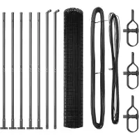vidaXL Clôture en fil de fer soudé avec socle en béton 10 x 1,5 m (L x H)