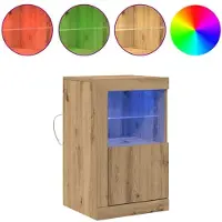 vidaXL Meuble d'appoint 2 pcs chêne artisanal 41 x 37 x 67 cm