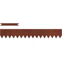 vidaXL Bordure de pelouse, 20 pièces, aspect rouillé, 100 x 0,05 x 15 cm