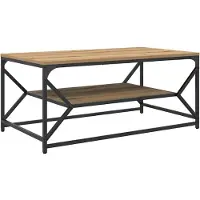 vidaXL Table basse en chêne Artisan 90 x 50 x 40 cm