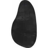vidaXL Tapis Noir 80 x 150 cm Polyester